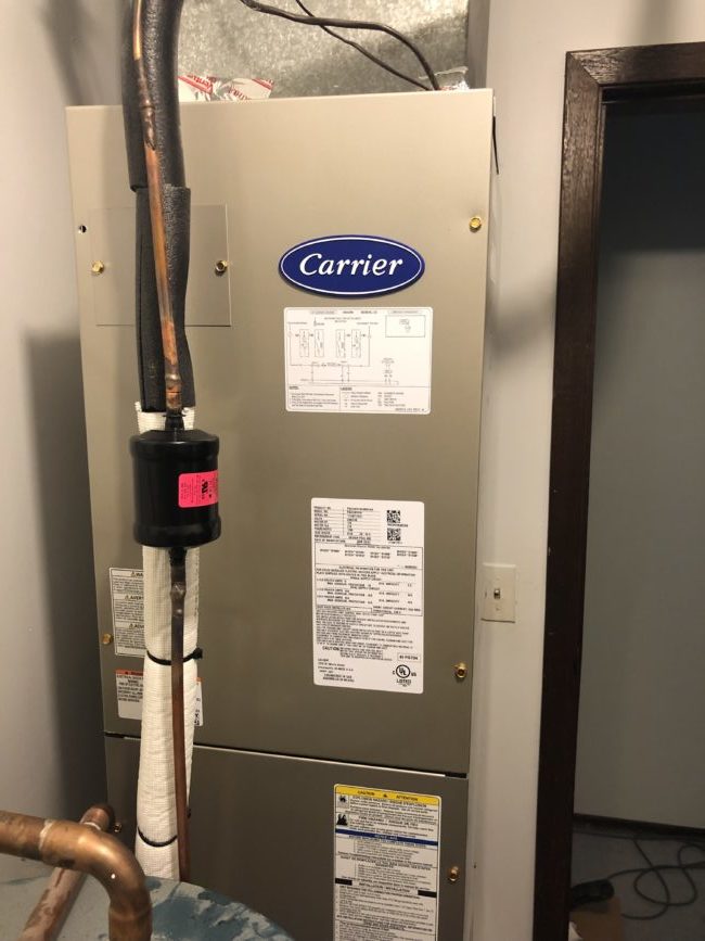 Installing Carrier Air Handler in Niles IL - May 19th 2019 