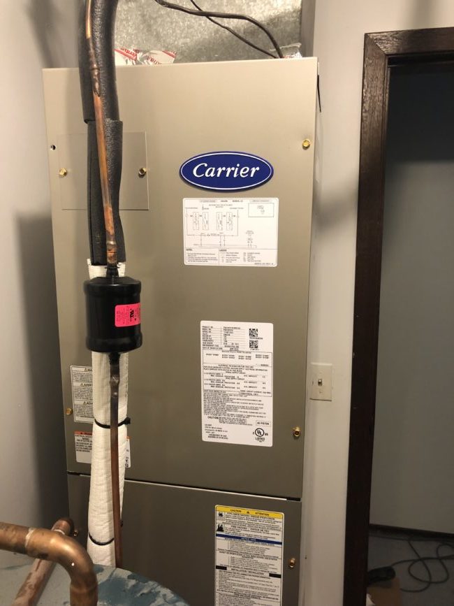 Installing New Carrier Air Handler in Niles IL - May 19th 2019