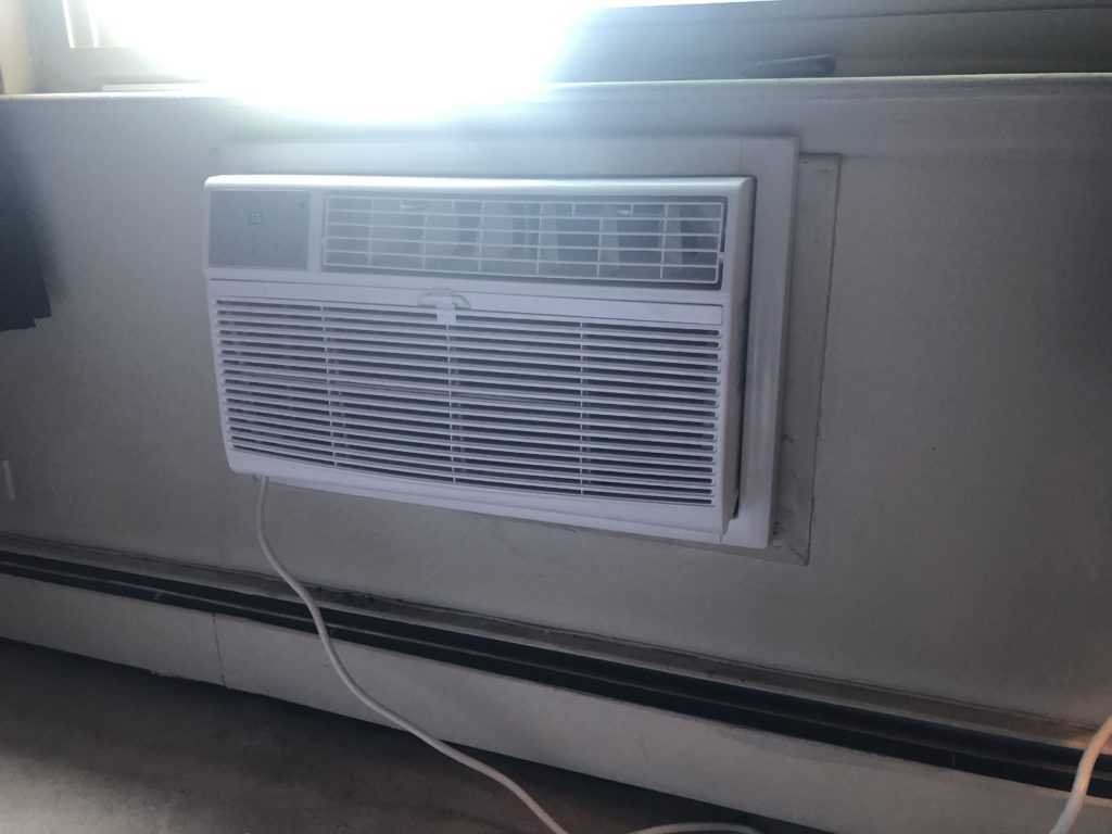 Installing Window Air Conditioner Unit in Oak Park IL June 1st 2019