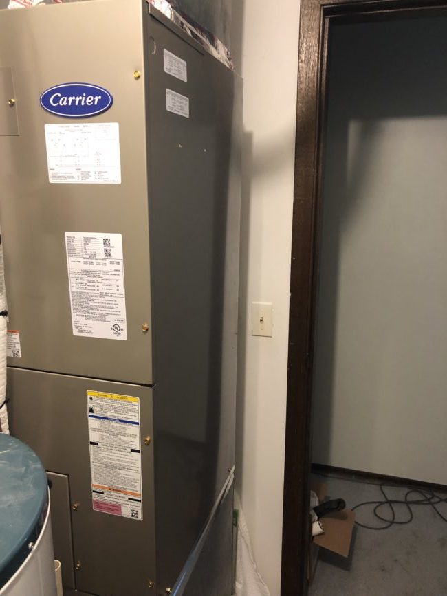 Installing New Carrier Air Handler in Niles IL