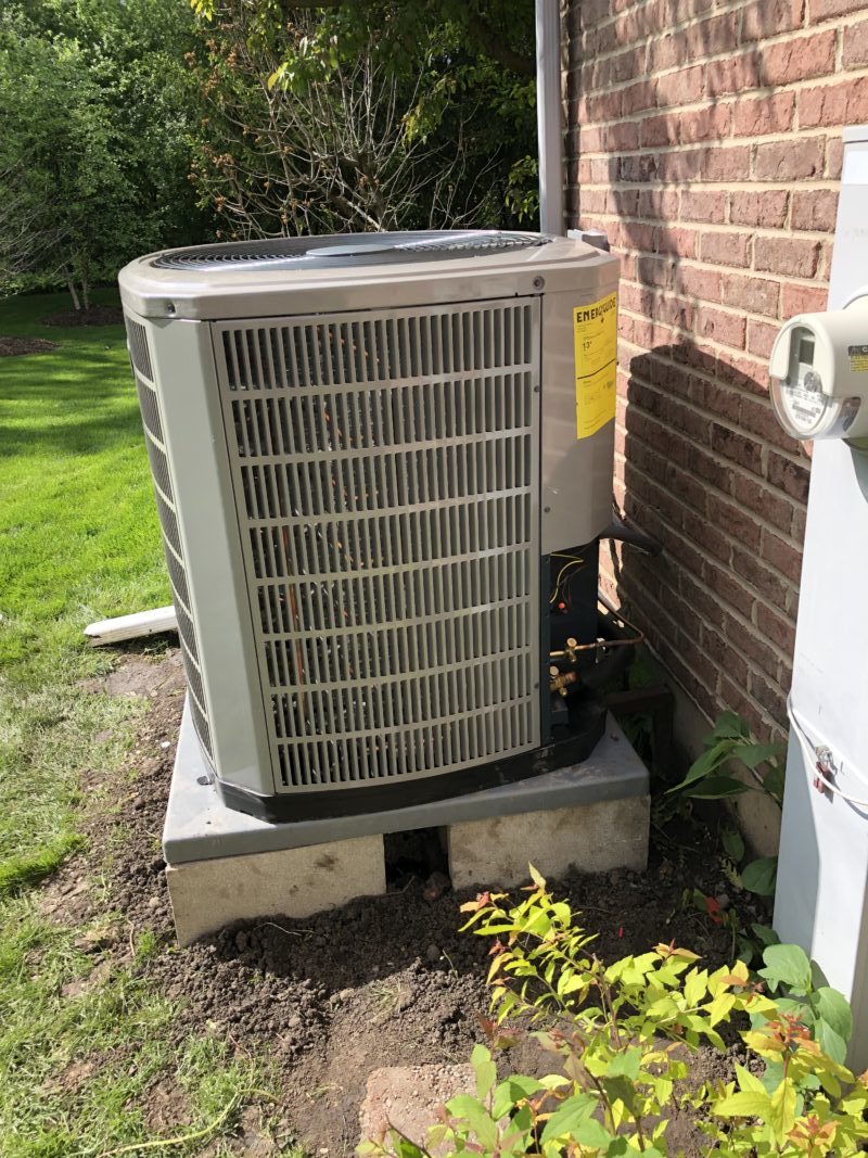 Installing New American Standard 5 Ton Air Conditioner Unit in Des Plaines